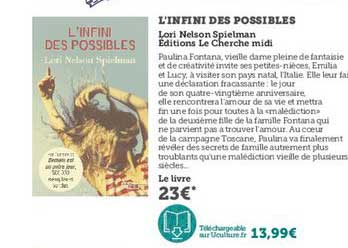 l'infini des possibles lori nelson spielman