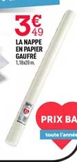 La Nappe En Papier Gaufré