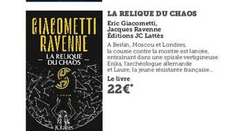 la relique du chaos eric giacometti jacques ravenne