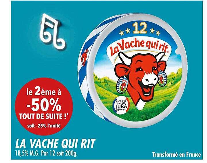 la vache qui rit le 2ème à -50%