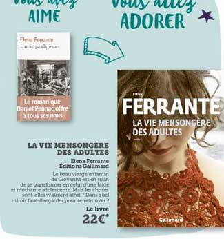 la vie mensongère des adultes elena ferrante