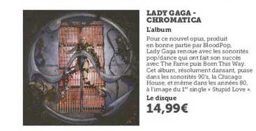 lady gaga chromatica l'album