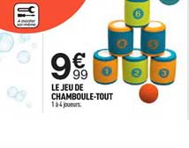 le jeu de chamboule tout