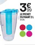 le pichet filtrant 2l