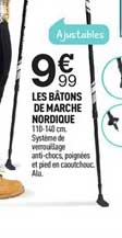 les bâtons de marche nordique