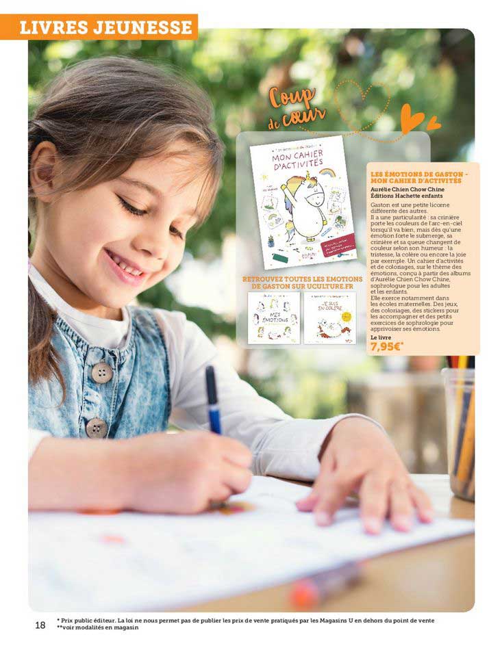 les émotions de gaston mon cahier d'activité