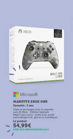 manette xbox one microsoft