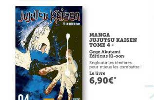 manga jujutsu kaisen tome 4 gege akutami
