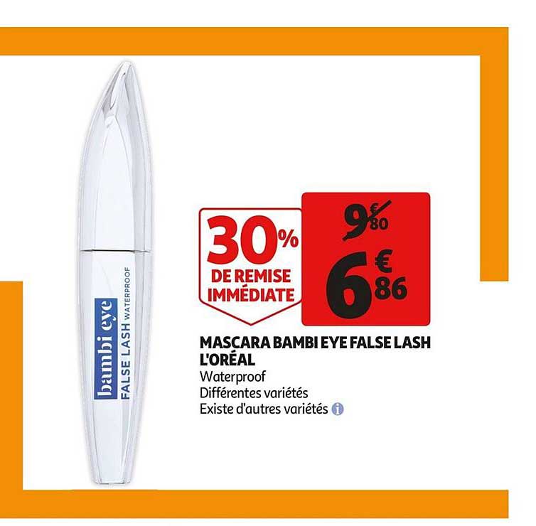 Mascara Bambi Eye False Lash L'oréal 30% De Remise Immédiate