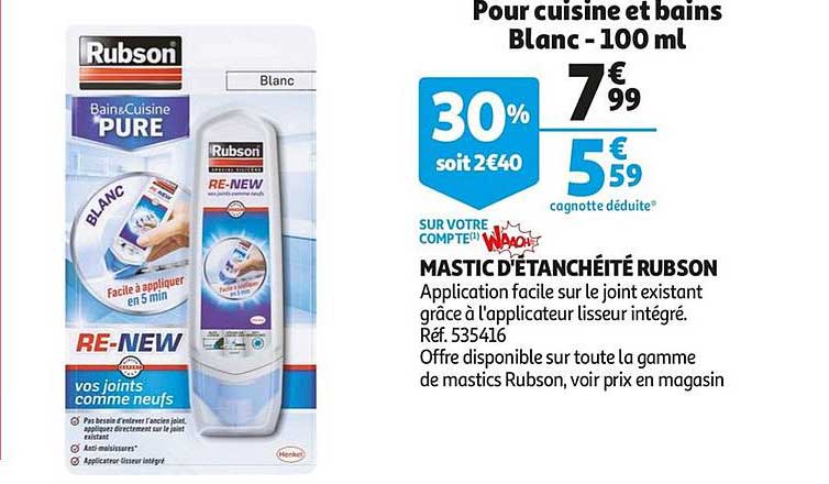 Mastic D'étanchéité Rubson