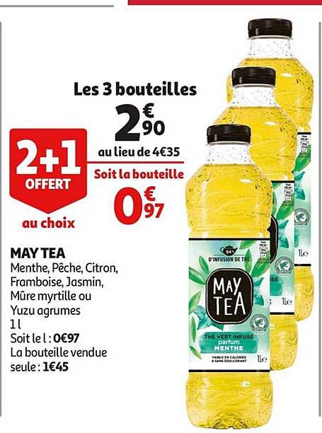 may tea 2+1 offerte au choix