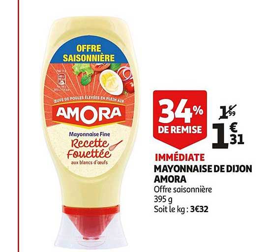 Mayonnaise De Dijon Amora 34% De Remise Immédiate