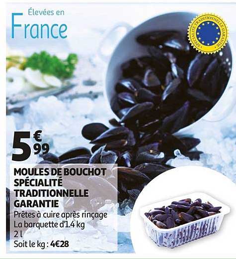 moules de bouchot spécialité traditionnelle garantie