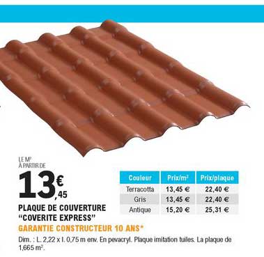 Plaque De Couverture Coverite Express