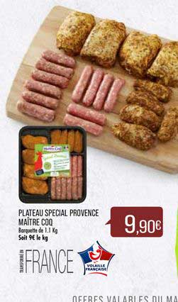 plateau special provence maître coq