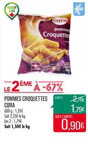 Pommes Croquettes Cora