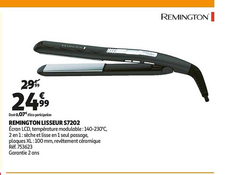 remington lisseur s7202