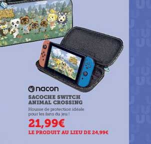 sacoche switch animal crossing nacon