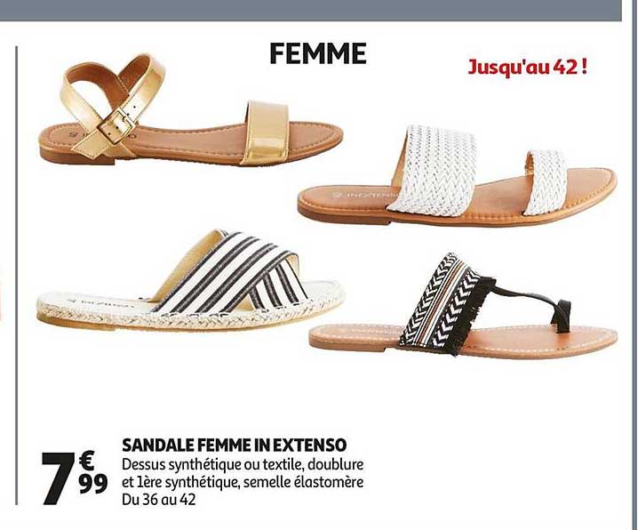 sandale femme in extenso