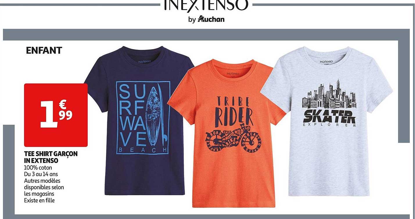 tee shirt garçon in extenso