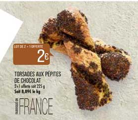 Torsades Aux Pépites De Chocolat