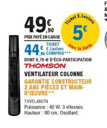 Ventilateur Colonne Thomson