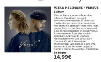 vitaa&slimane versus l'album