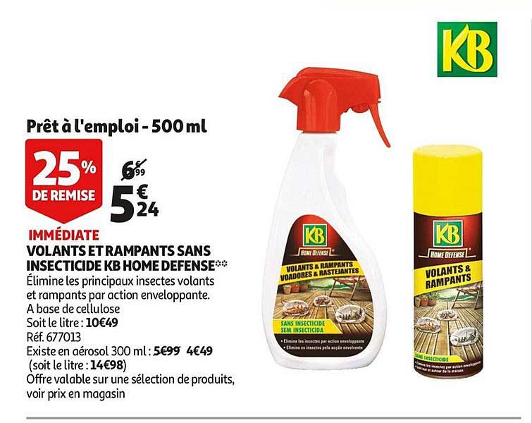volants et rampants sans insecticide kb home defense 25% de remise immédiate