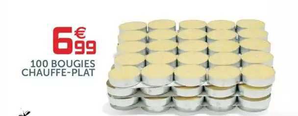 100 bougies chauffe-plat