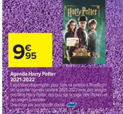 agenda harry potter 2021-2022