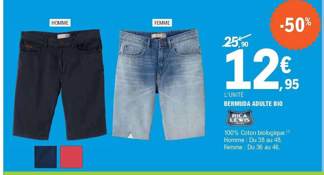 bermuda adulte bio rica lewis