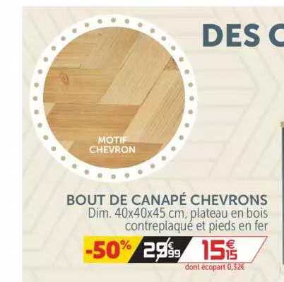 Bout De Canapé Chevrons