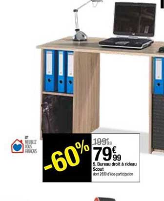 Bureau Droit à Rideau Scout