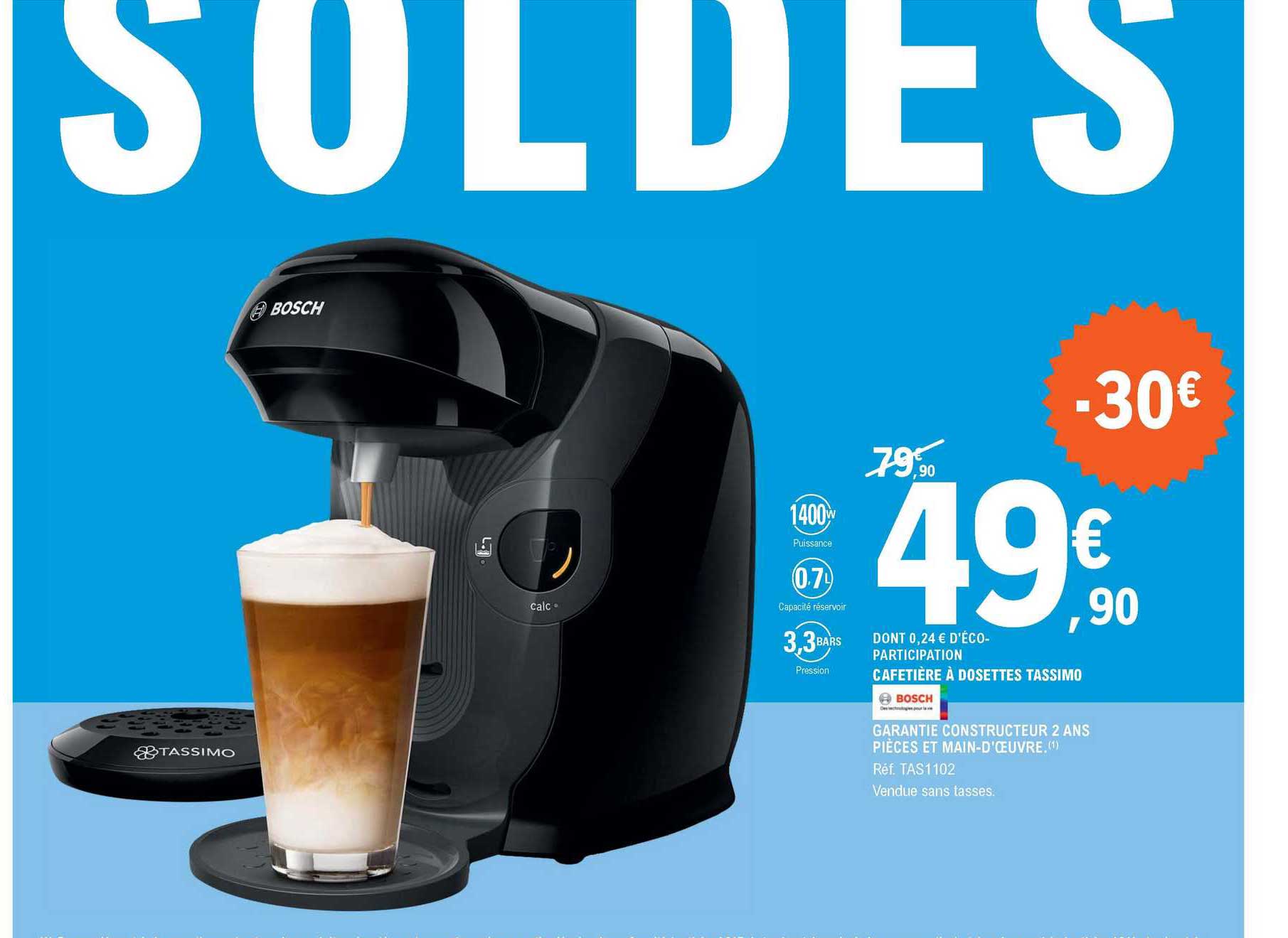 Cafetière à Dosettes Tassimo Bosch