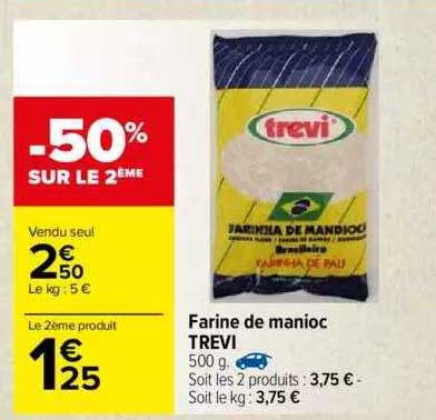 farine de manico trevi -50% sur le 2ème