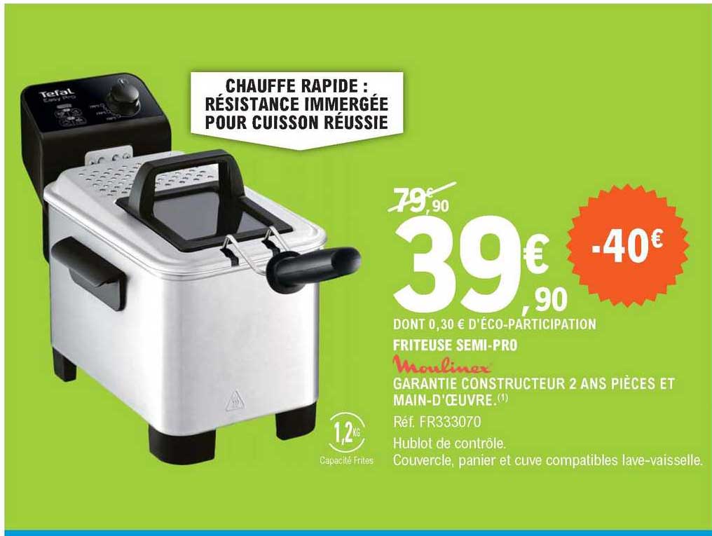 friteuse semi-pro moulinex