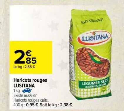 haricots rouges lusitana