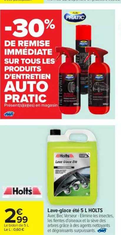 lave-glace été 5 l holts