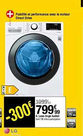 lave-linge hublot lg