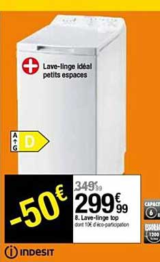 lave-linge top indesit