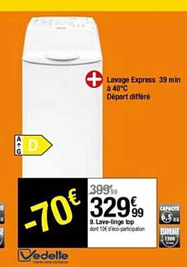 lave-linge top vedette