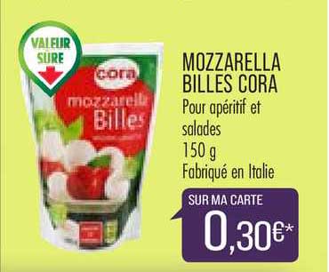 Mozzarella Billes Cora