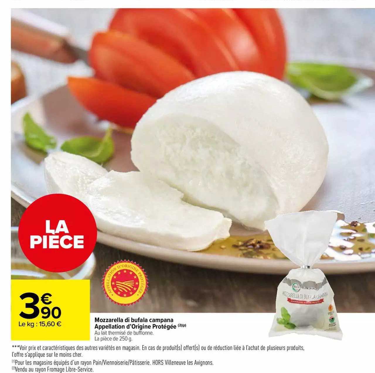 mozzarella di bufala campana appellation d'origine protégée