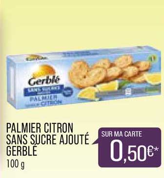 palmier citron sans sucre ajouté gerblé