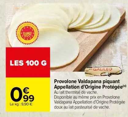 provolone valdapana piquant appellation d'origine protégée