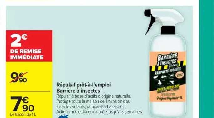 répulsif prêt-a-l'emploi barrière à insectes