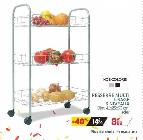 resserre multi usage 3 niveau