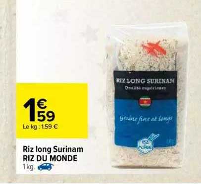 Riz Long Surinam Riz Du Monde