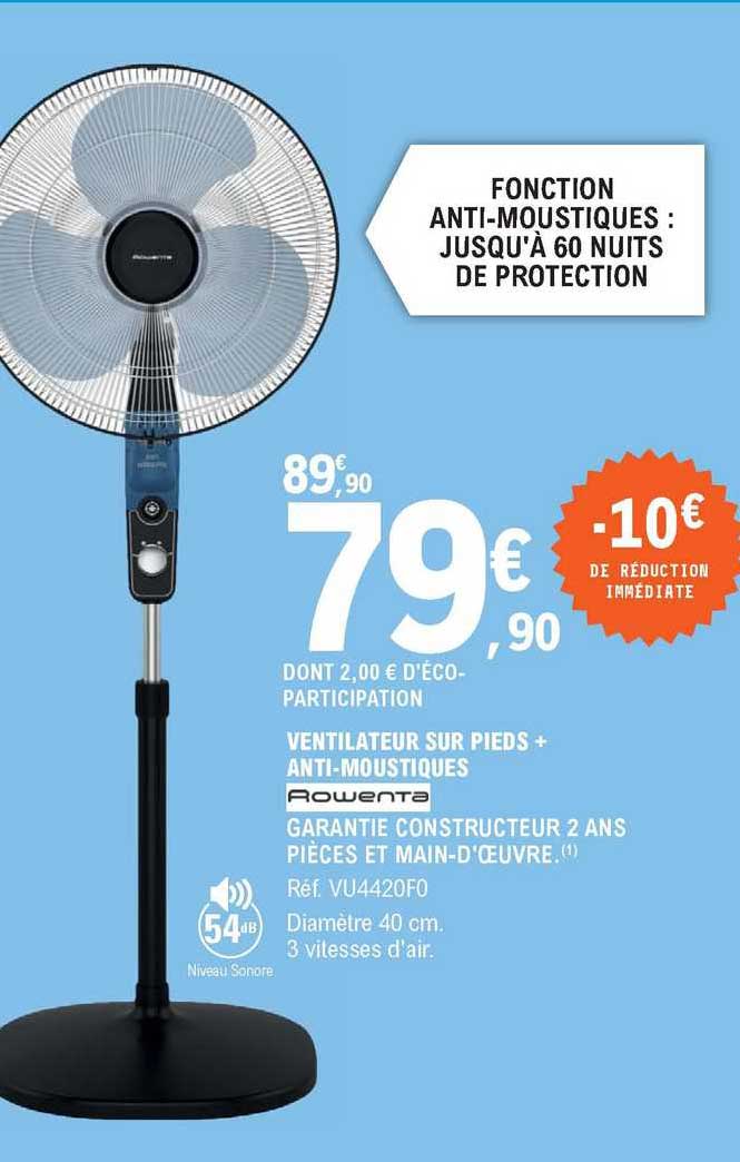 ventilateur sur pieds + anti-moustiques rowenta