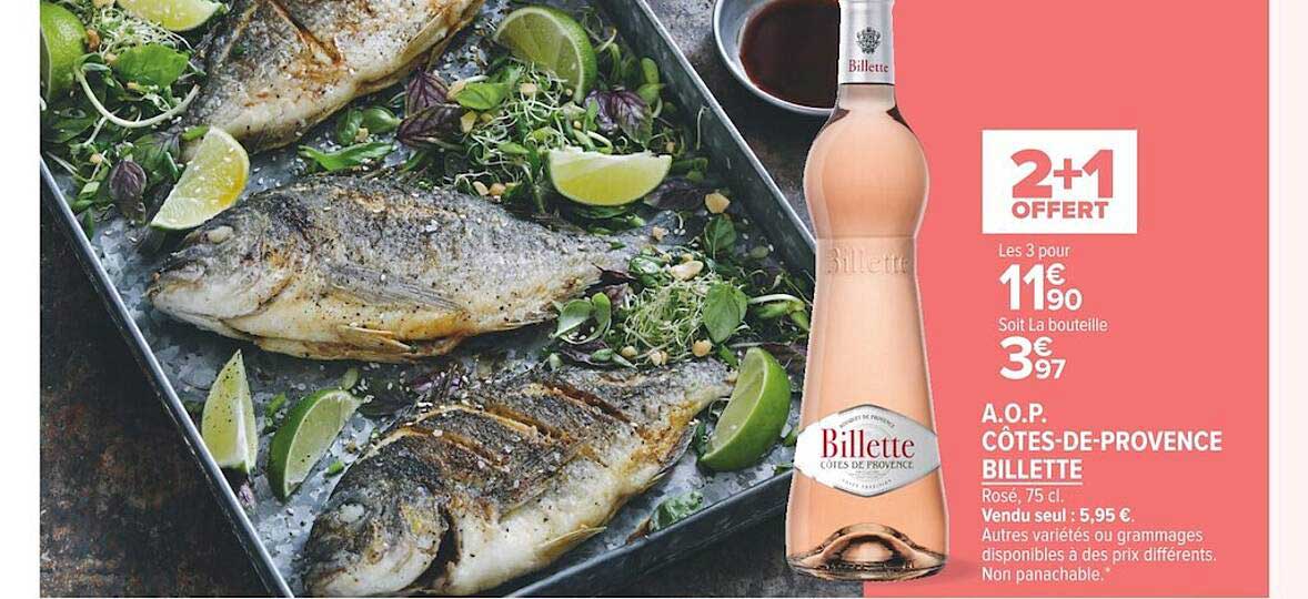 a.o.p. côtes-de-provence billette